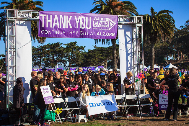 Dolby employees participate in the alz.org Walk to End Alzheimer's